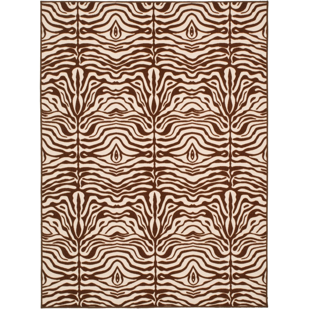 SAFAVIEH Metropolis MTP527-1125 Creme / Brown Rug Image 1