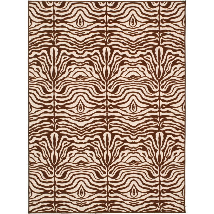 SAFAVIEH Metropolis MTP527-1125 Creme / Brown Rug Image 1