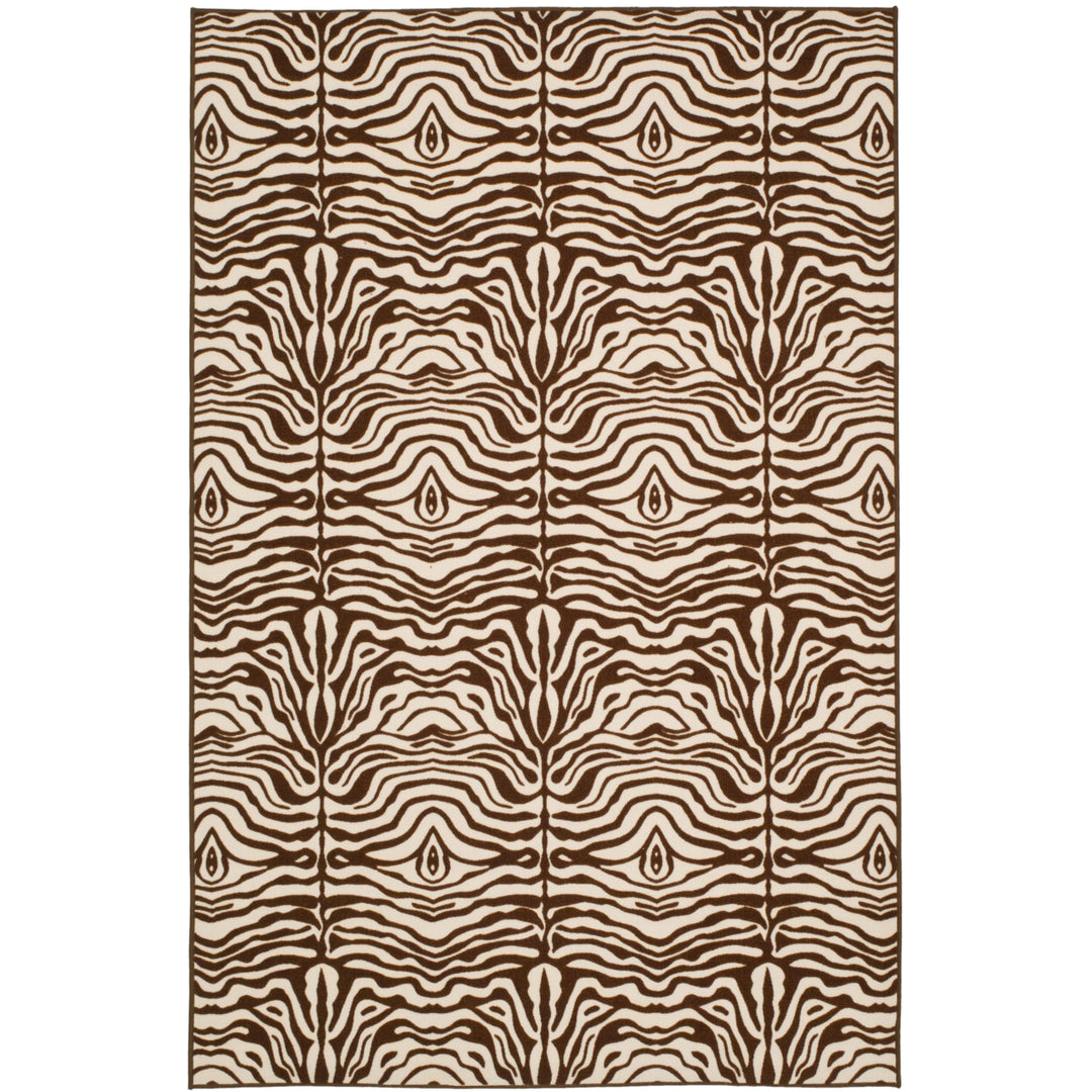 SAFAVIEH Metropolis MTP527-1125 Creme / Brown Rug Image 3