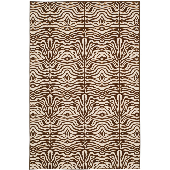 SAFAVIEH Metropolis MTP527-1125 Creme / Brown Rug Image 3