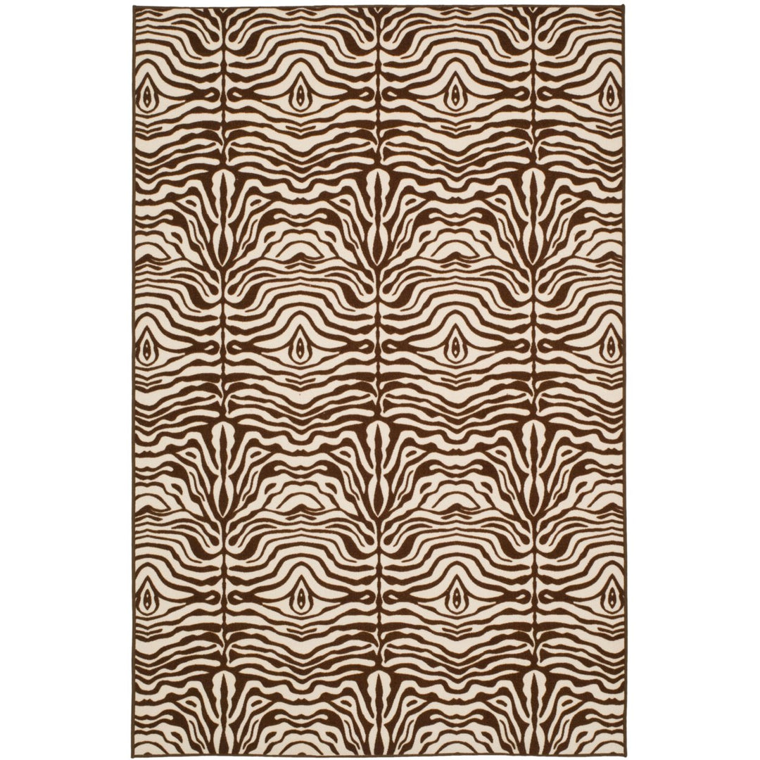 SAFAVIEH Metropolis MTP527-1125 Creme / Brown Rug Image 1