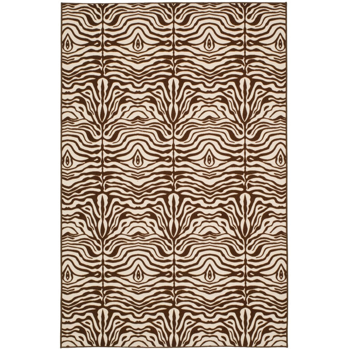 SAFAVIEH Metropolis MTP527-1125 Creme / Brown Rug Image 1