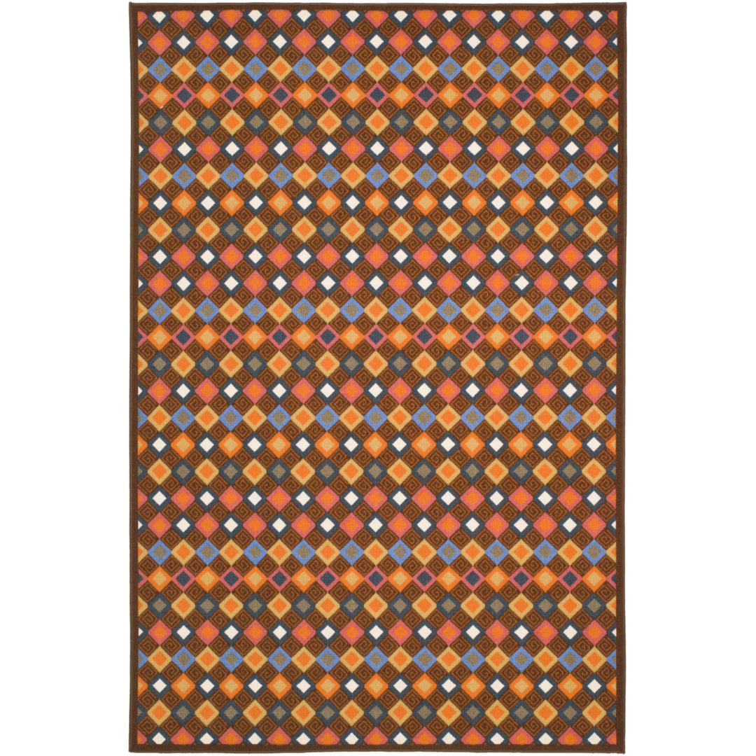 SAFAVIEH Metropolis MTP529-2591 Brown / Multi Rug Image 2