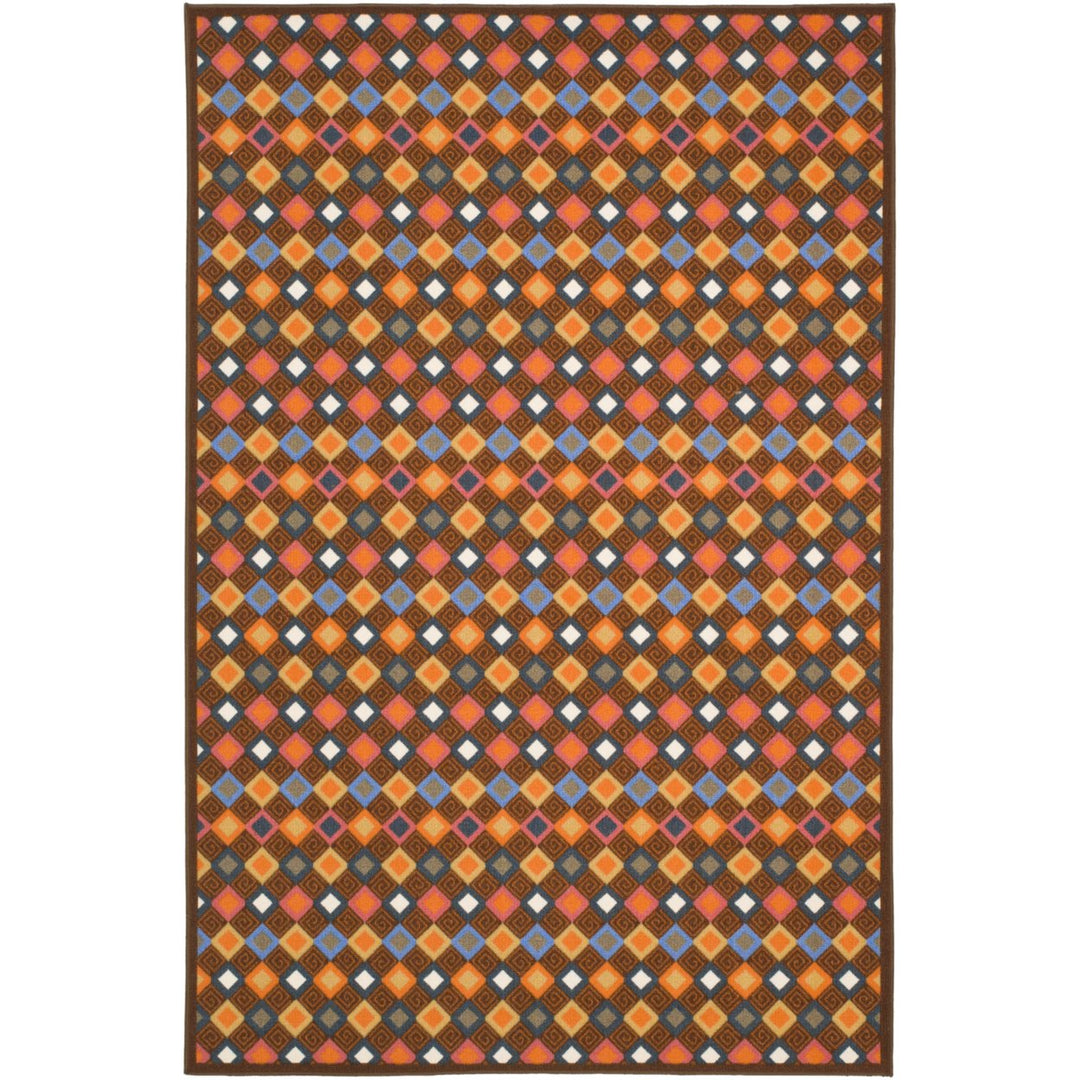 SAFAVIEH Metropolis MTP529-2591 Brown / Multi Rug Image 1