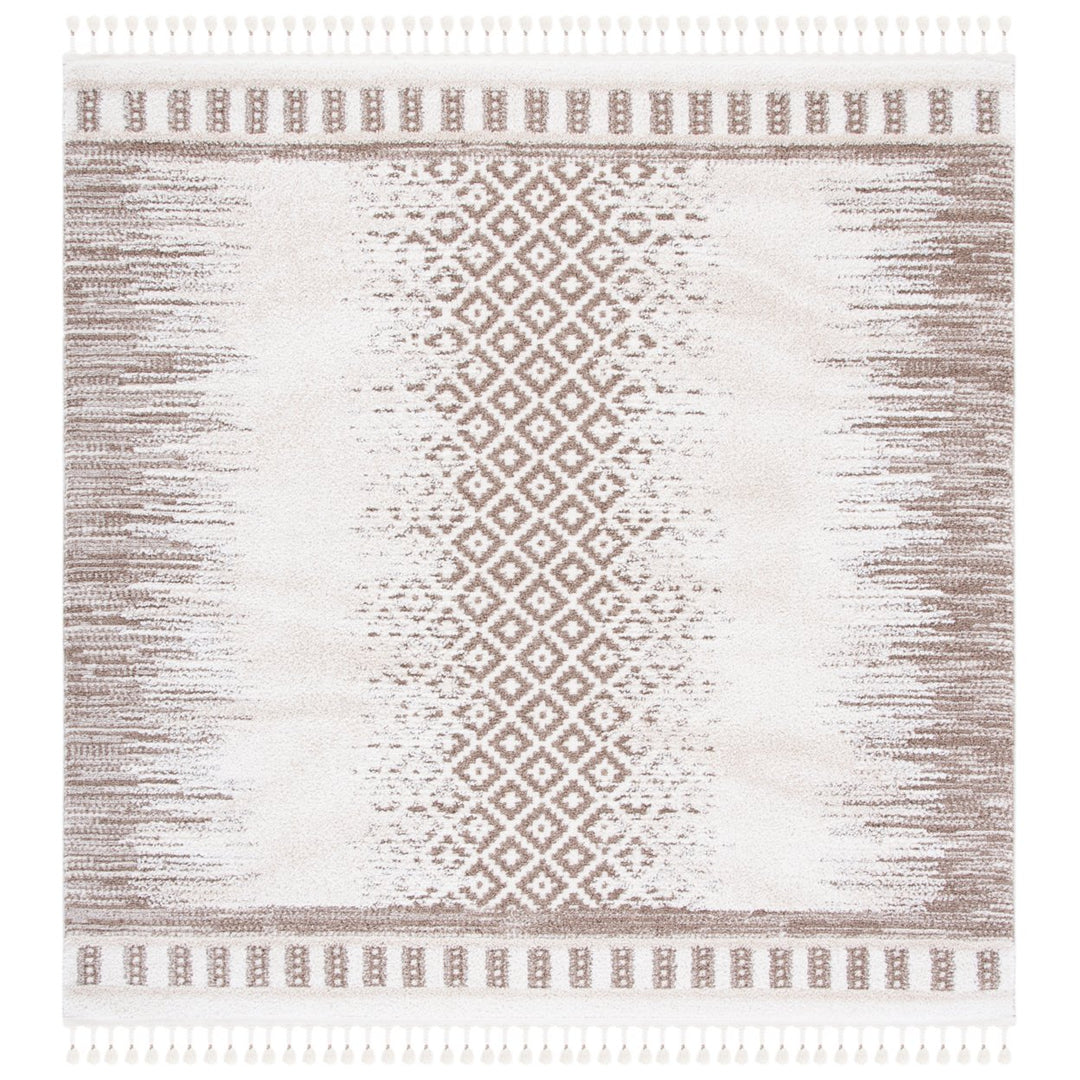 SAFAVIEH Moroccan Tassel Shag MTS483B Ivory /Beige Rug Image 6