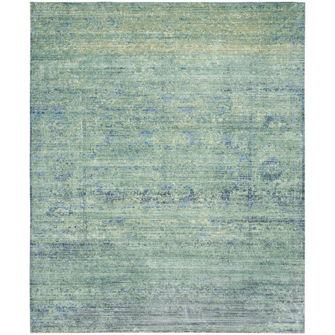 SAFAVIEH Mystique Collection MYS920G Green / Multi Rug Image 1