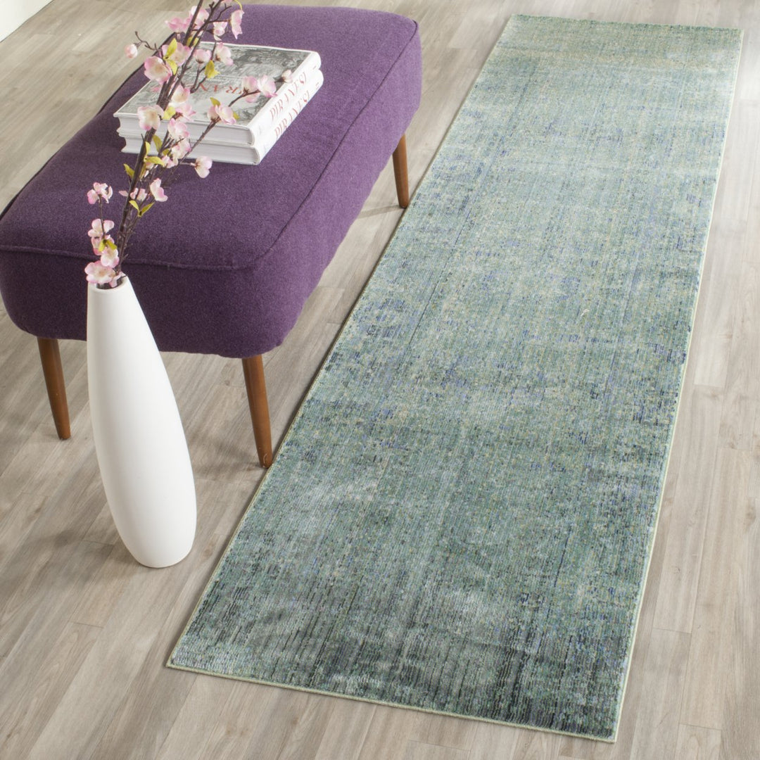 SAFAVIEH Mystique Collection MYS920G Green / Multi Rug Image 2