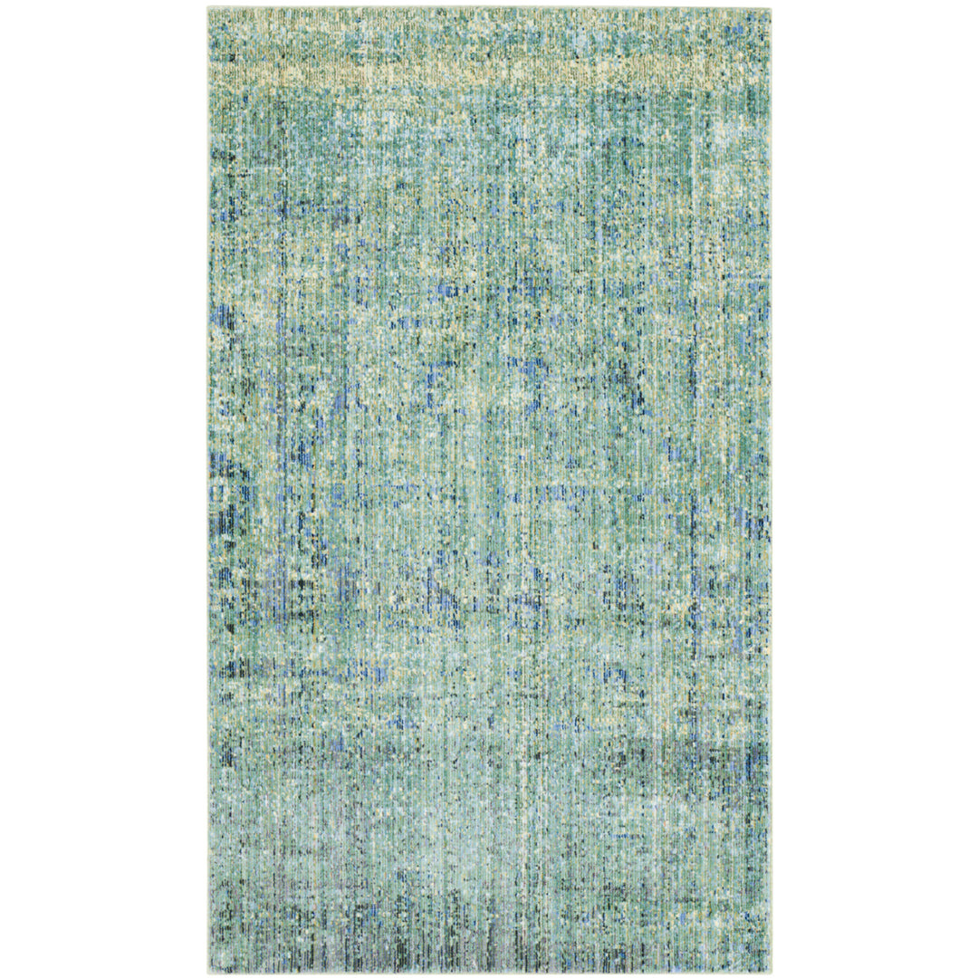 SAFAVIEH Mystique Collection MYS920G Green / Multi Rug Image 1