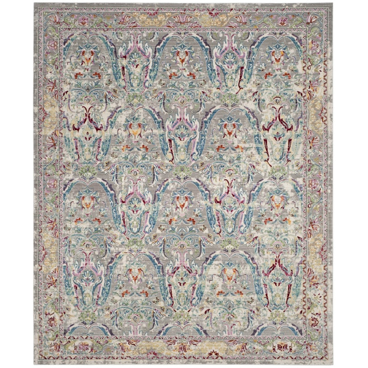 SAFAVIEH Mystique Collection MYS925L Grey/Light Blue Rug Image 1