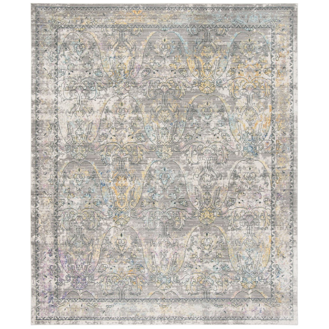 SAFAVIEH Mystique Collection MYS925R Grey / Multi Rug Image 1