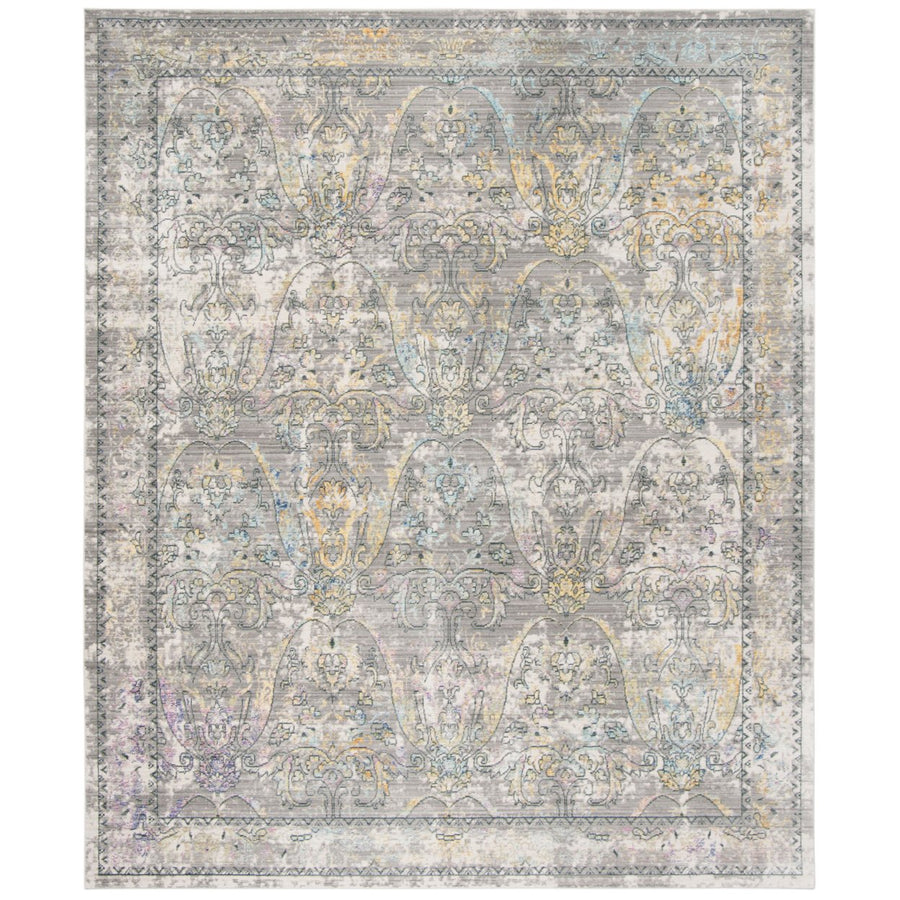 SAFAVIEH Mystique Collection MYS925R Grey / Multi Rug Image 1