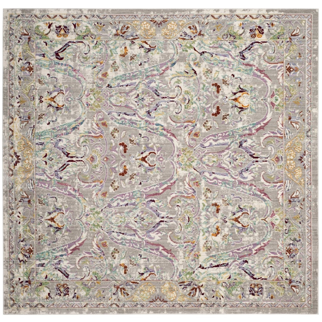 SAFAVIEH Mystique Collection MYS925L Grey/Light Blue Rug Image 1