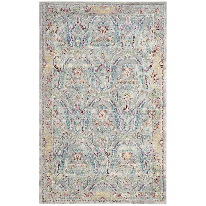 SAFAVIEH Mystique Collection MYS925L Grey/Light Blue Rug Image 1