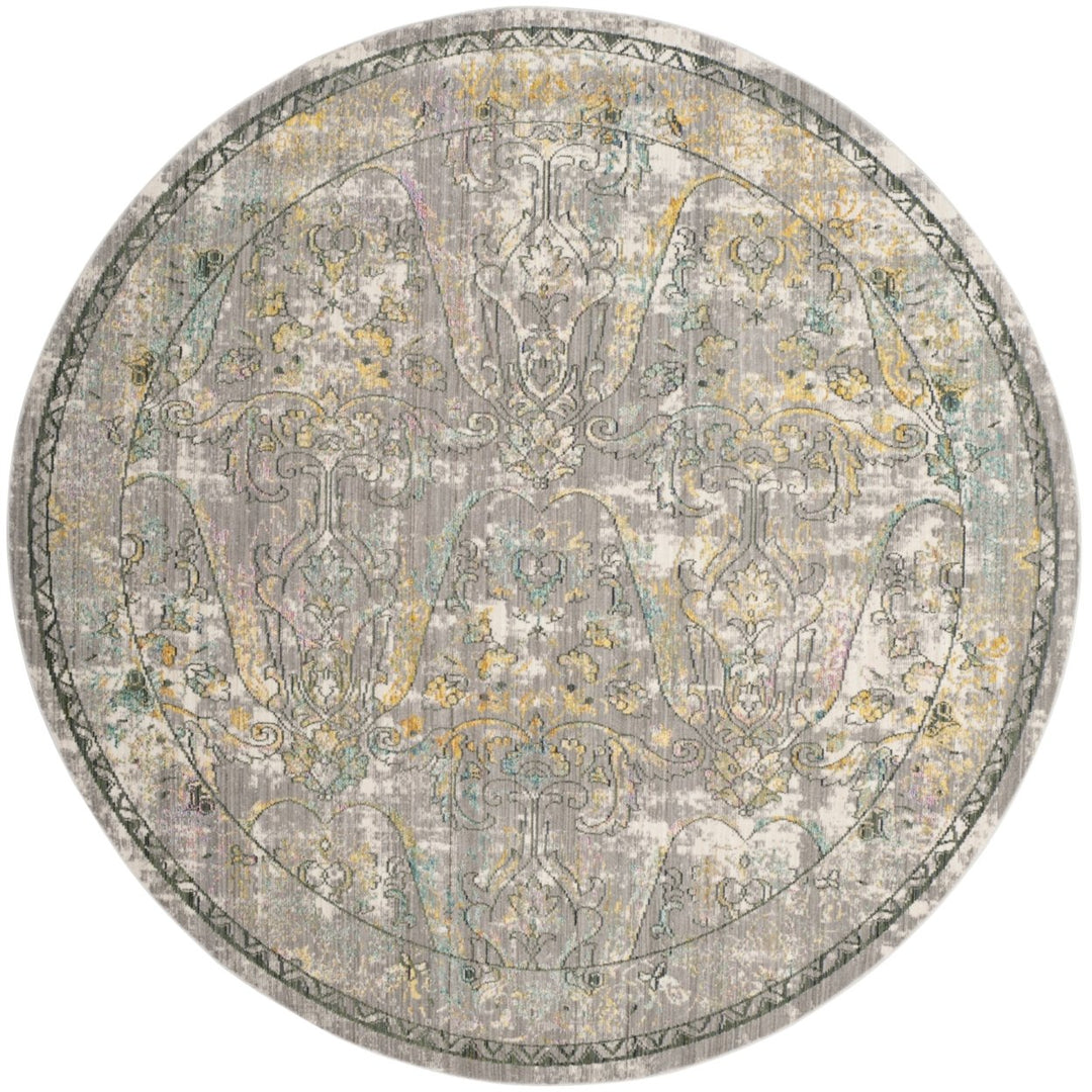 SAFAVIEH Mystique Collection MYS925R Grey / Multi Rug Image 4