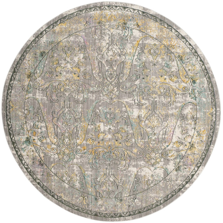 SAFAVIEH Mystique Collection MYS925R Grey / Multi Rug Image 1