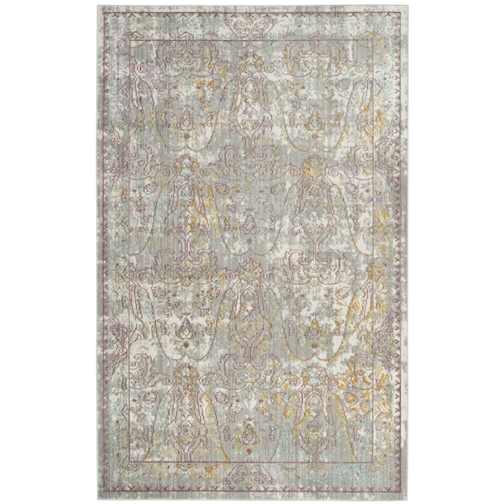 SAFAVIEH Mystique Collection MYS925R Grey / Multi Rug Image 8