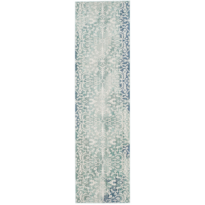 SAFAVIEH Mystique Collection MYS927F Blue / Ivory Rug Image 5