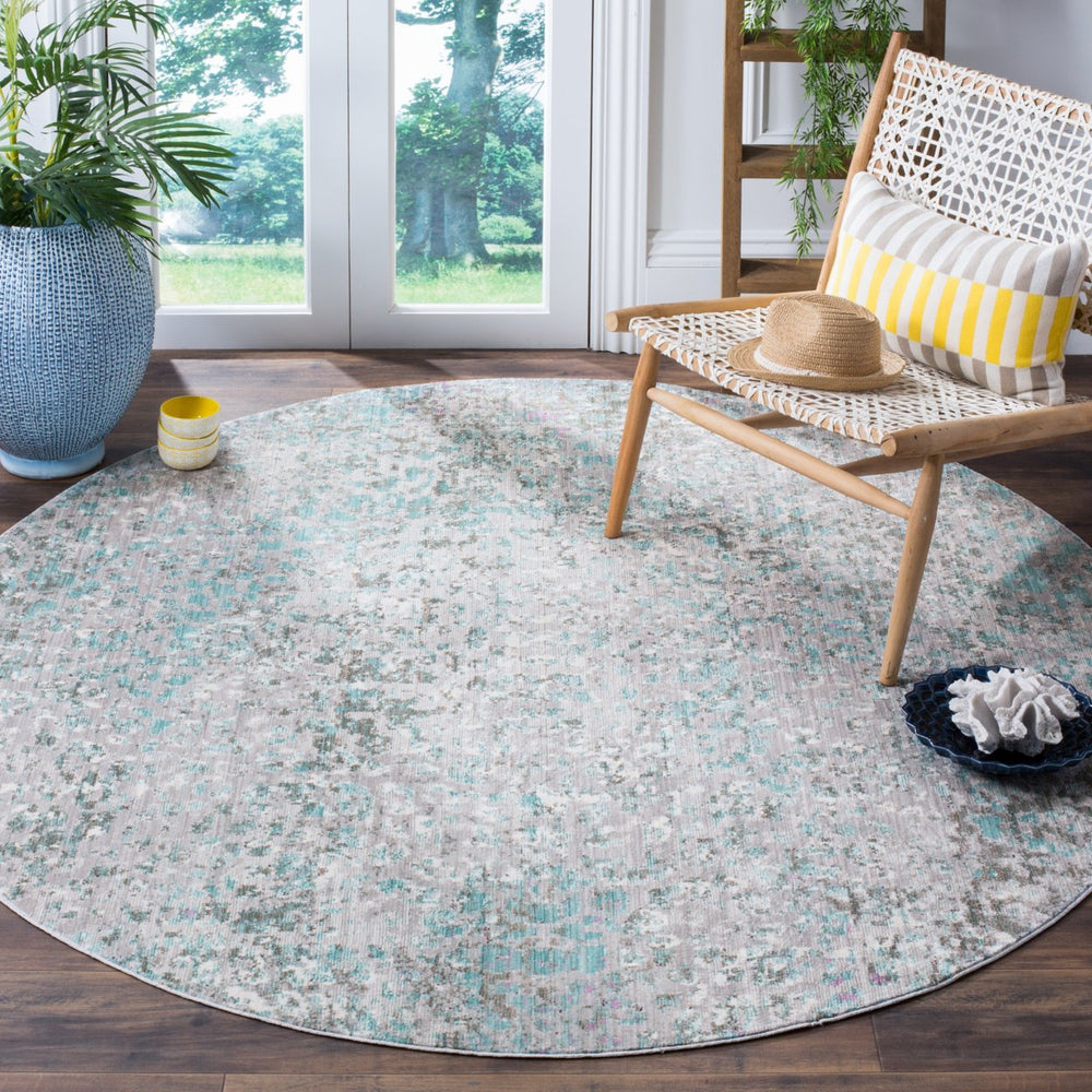 SAFAVIEH Mystique Collection MYS977L Grey/Light Blue Rug Image 2