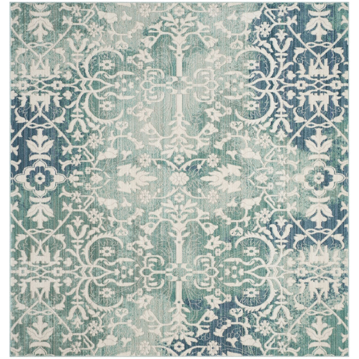 SAFAVIEH Mystique Collection MYS927F Blue / Ivory Rug Image 6