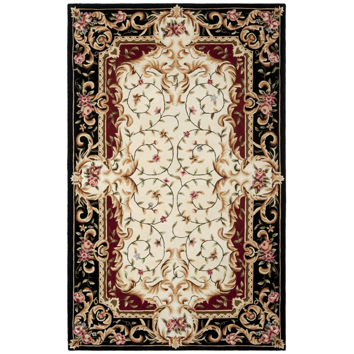 SAFAVIEH Naples NA508A Handmade Ivory / Black Rug Image 1