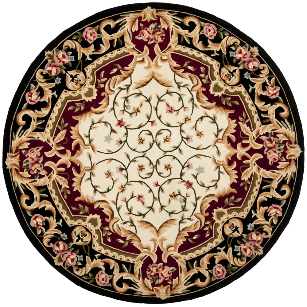 SAFAVIEH Naples NA508A Handmade Ivory / Black Rug Image 2