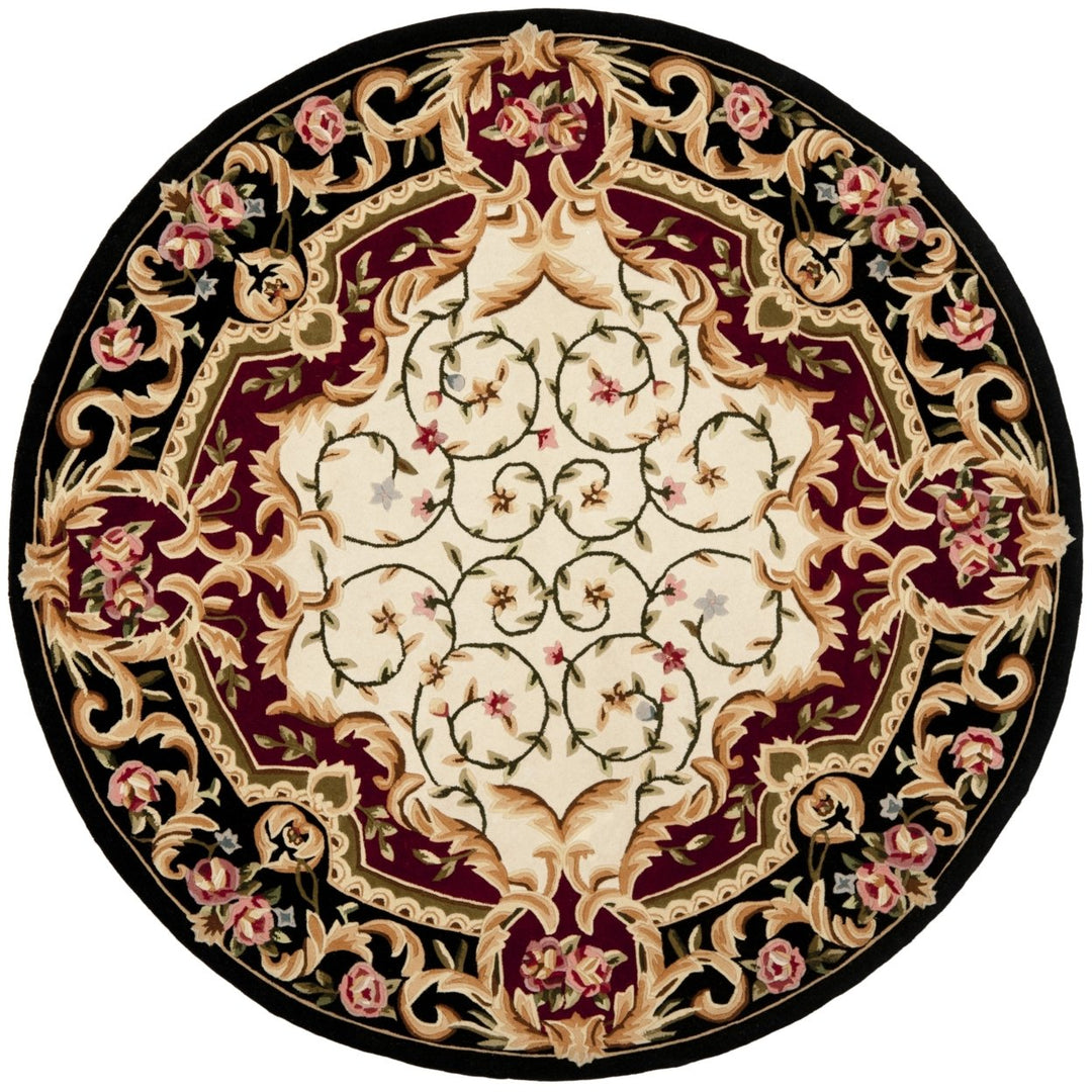 SAFAVIEH Naples NA508A Handmade Ivory / Black Rug Image 1