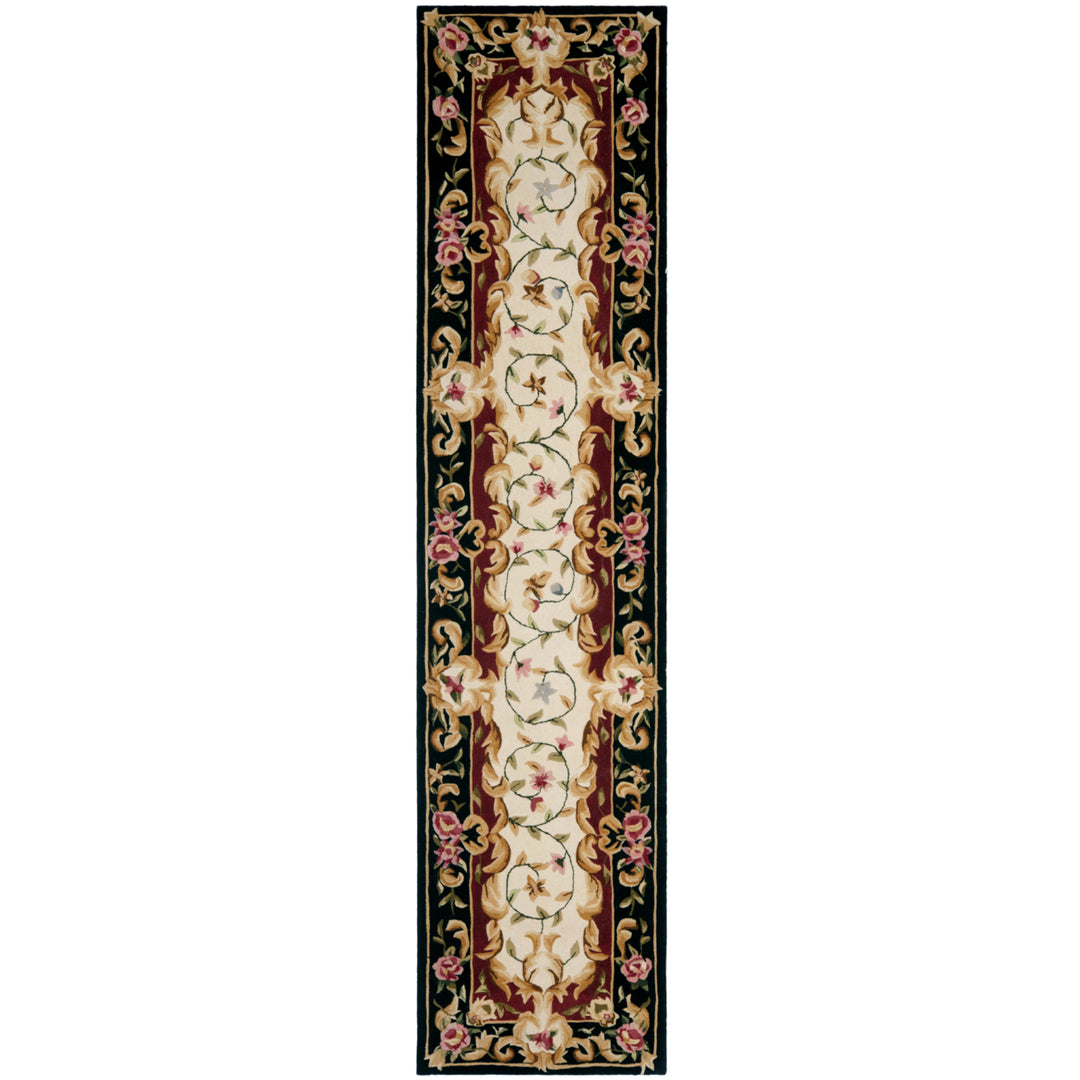 SAFAVIEH Naples NA508A Handmade Ivory / Black Rug Image 3