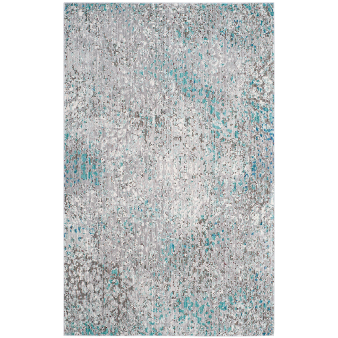 SAFAVIEH Mystique Collection MYS977L Grey/Light Blue Rug Image 1