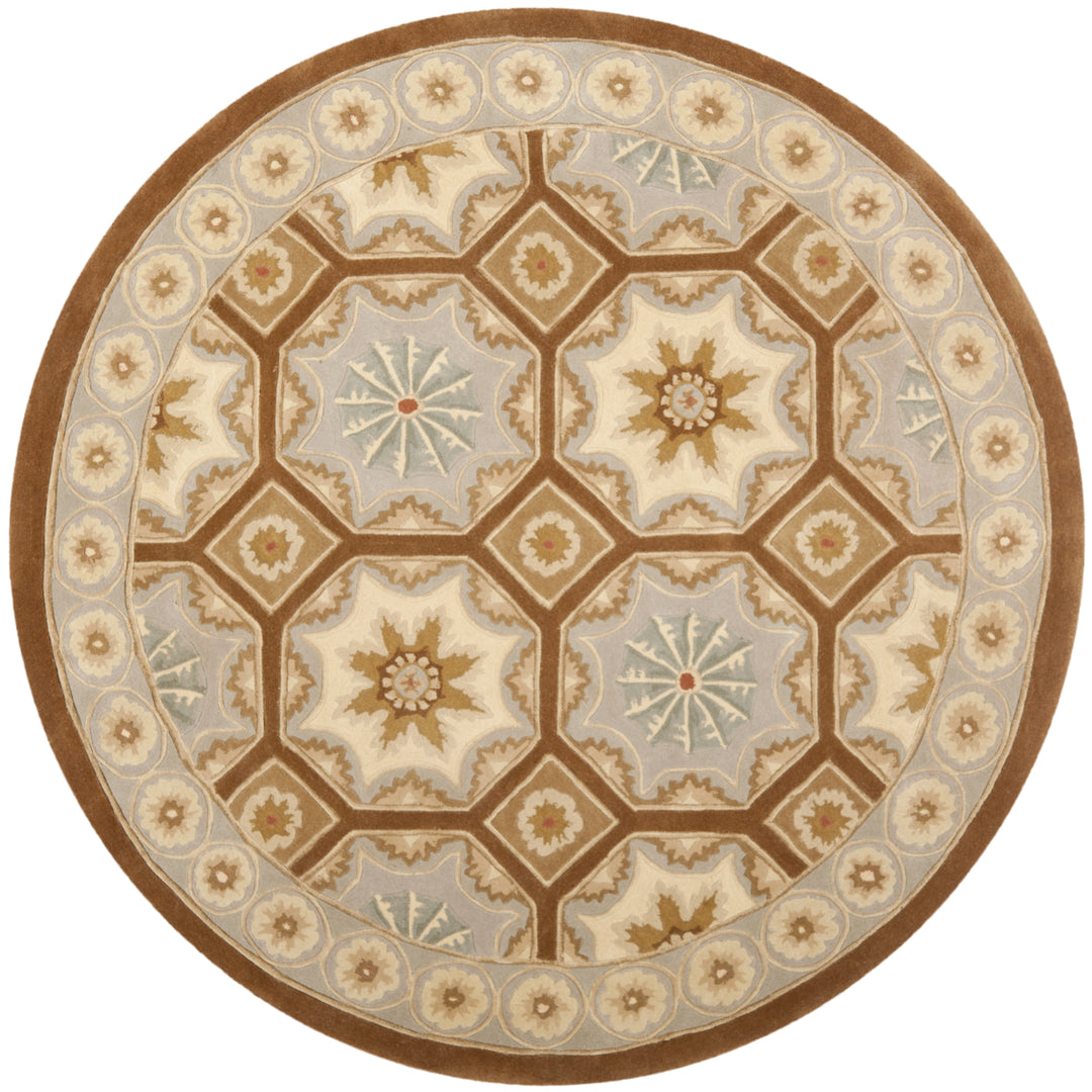 SAFAVIEH Naples NA513A Handmade Ivory / Brown Rug Image 3