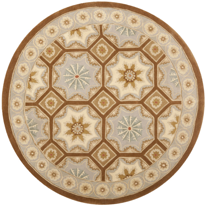 SAFAVIEH Naples NA513A Handmade Ivory / Brown Rug Image 3