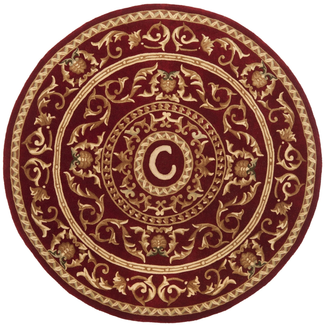 SAFAVIEH Naples Collection NA519C Handmade Burgundy Rug Image 2