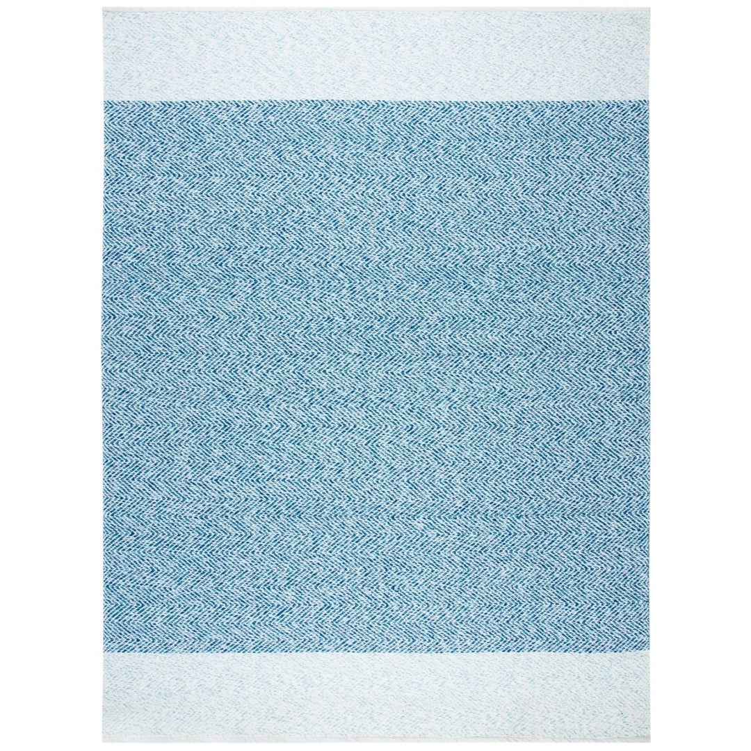 SAFAVIEH Nantucket NAN148M Handmade Ivory / Blue Rug Image 1