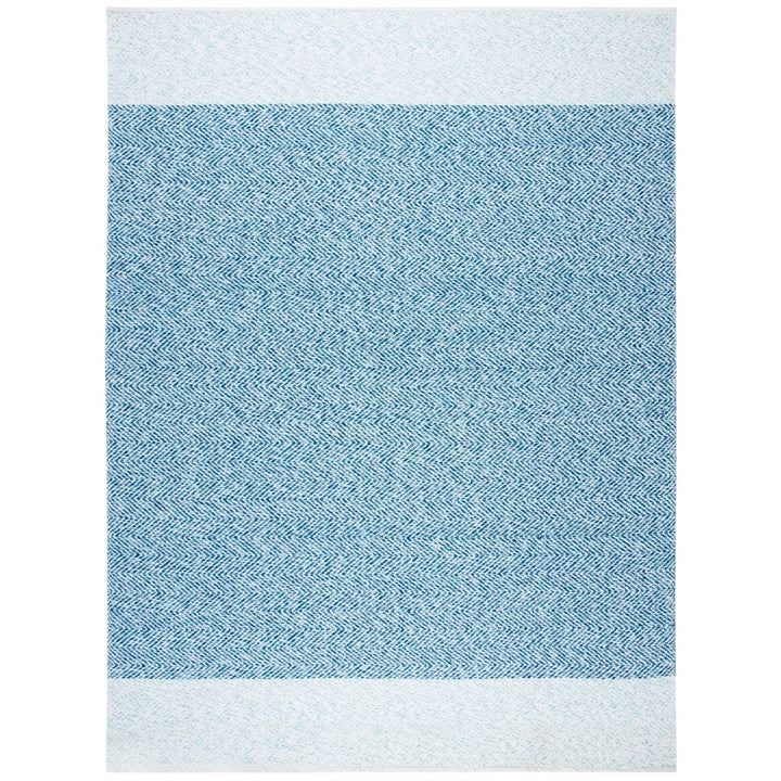 SAFAVIEH Nantucket NAN148M Handmade Ivory / Blue Rug Image 1