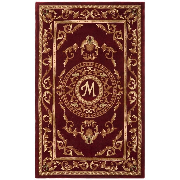 SAFAVIEH Naples Collection NA519M Handmade Burgundy Rug Image 1