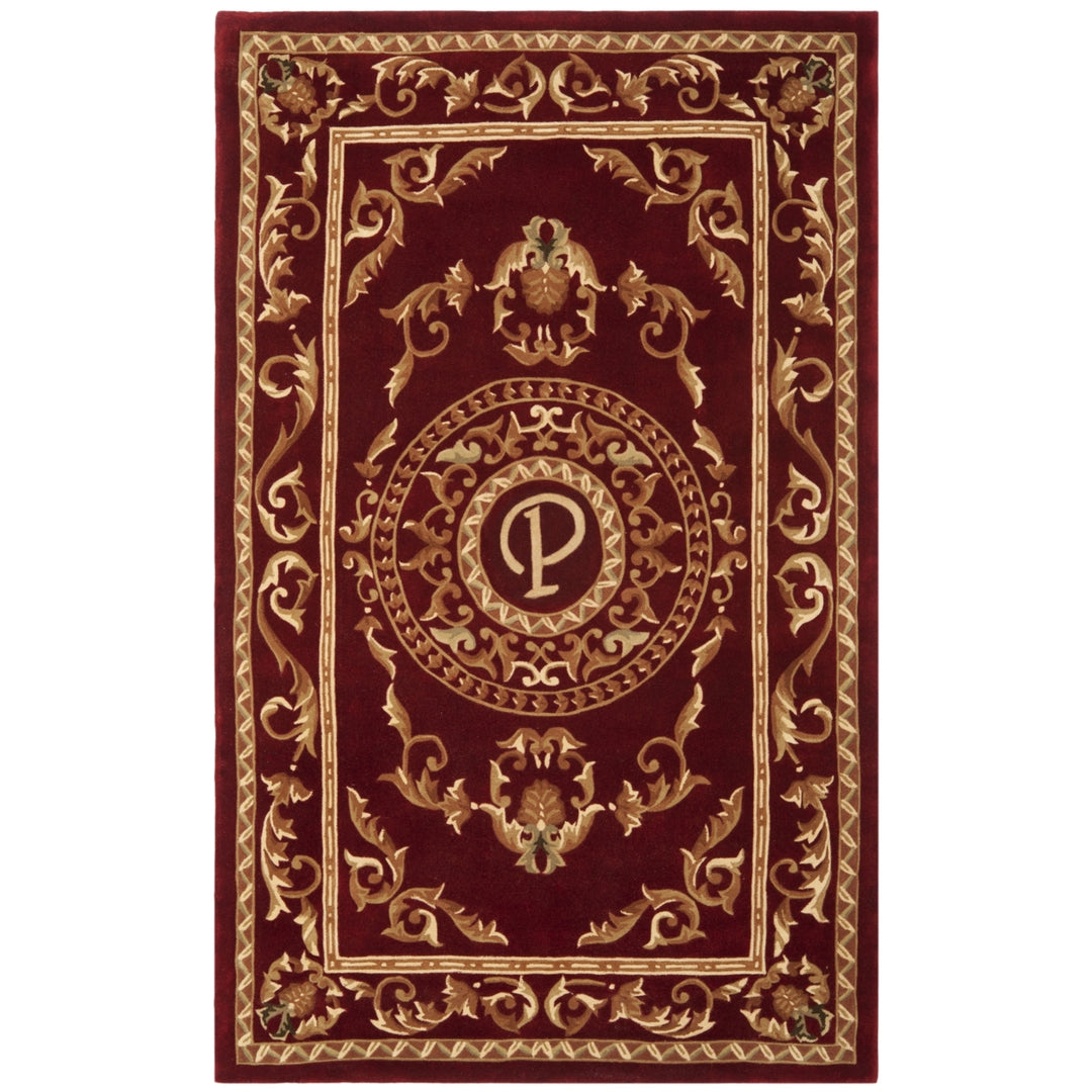 SAFAVIEH Naples Collection NA519P Handmade Burgundy Rug Image 1