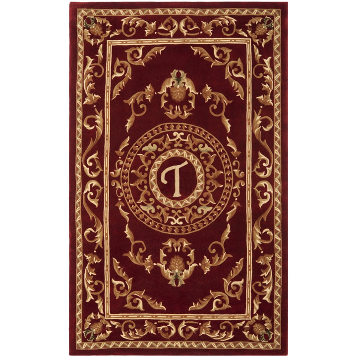 SAFAVIEH Naples Collection NA519T Handmade Burgundy Rug Image 1