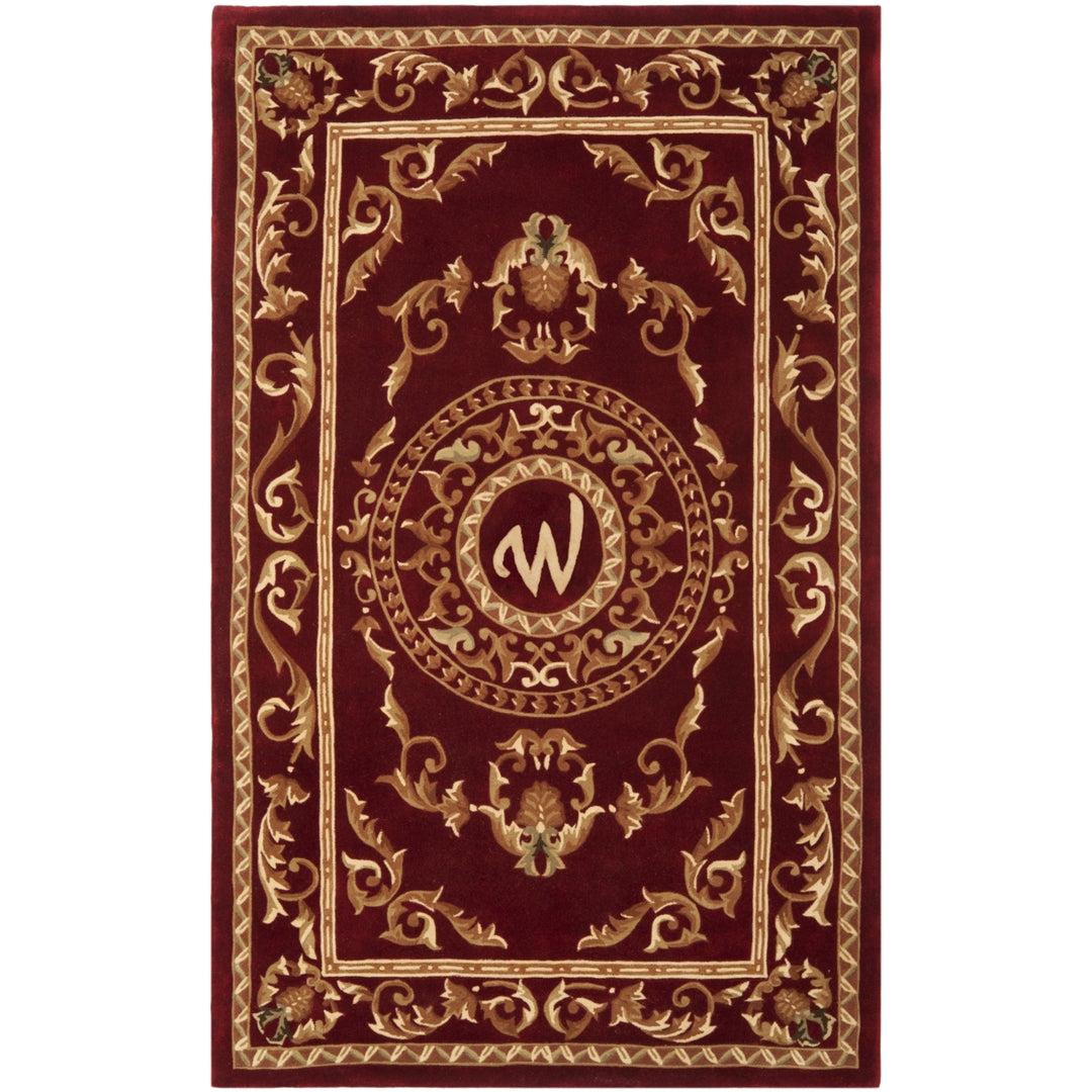 SAFAVIEH Naples Collection NA519W Handmade Burgundy Rug Image 1