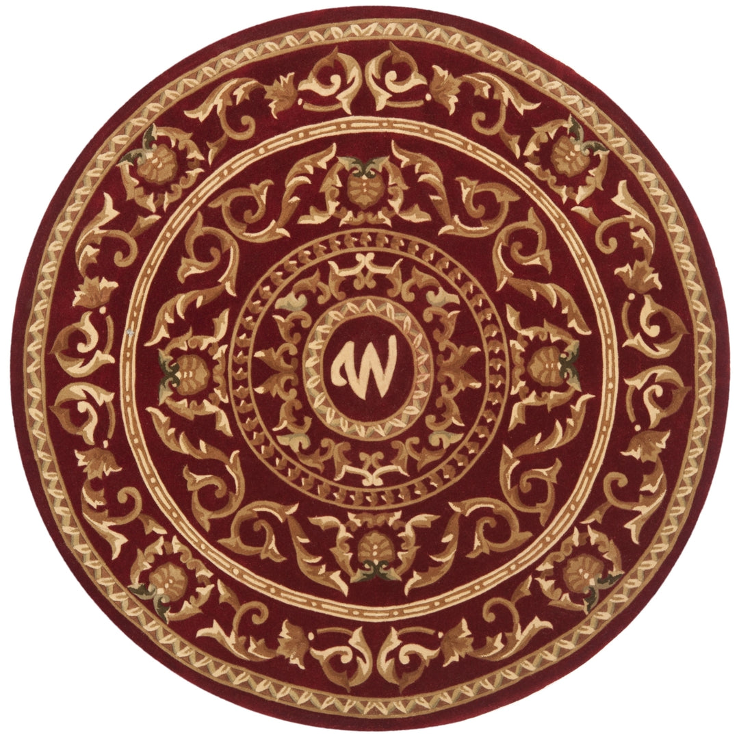 SAFAVIEH Naples Collection NA519W Handmade Burgundy Rug Image 2