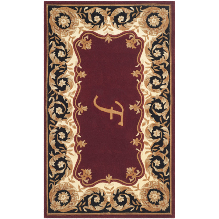 SAFAVIEH Naples NA520F Handmade Maroon / Beige Rug Image 1