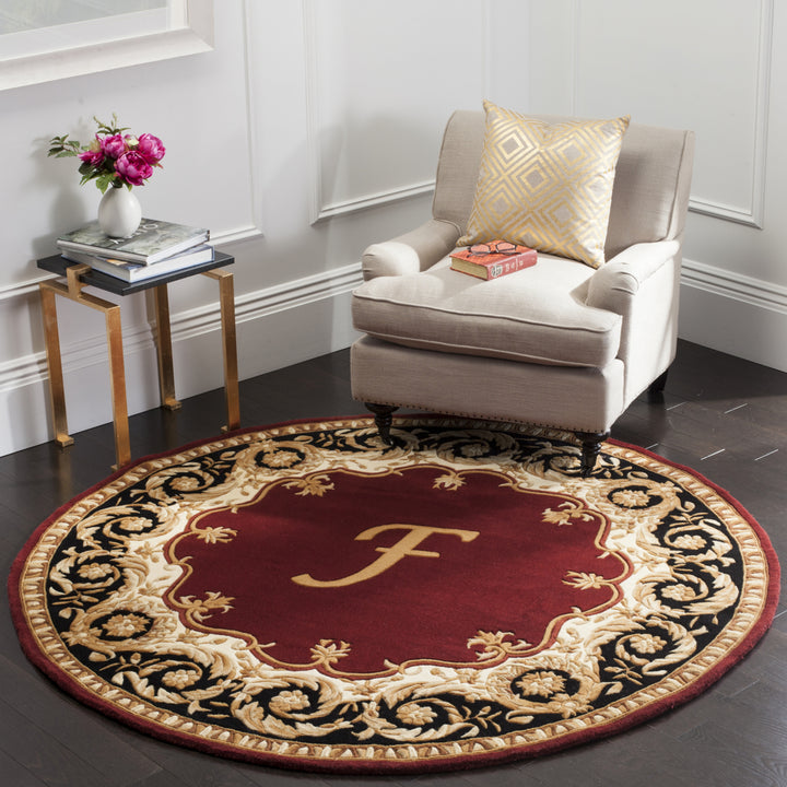 SAFAVIEH Naples NA520F Handmade Maroon / Beige Rug Image 2