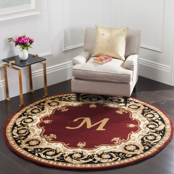 SAFAVIEH Naples NA520M Handmade Maroon / Beige Rug Image 2