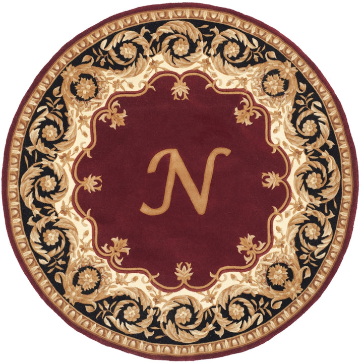 SAFAVIEH Naples NA520N Handmade Maroon / Beige Rug Image 2