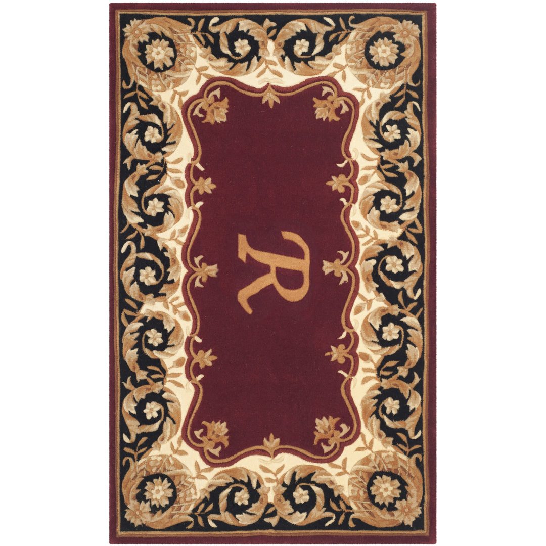 SAFAVIEH Naples NA520R Handmade Maroon / Beige Rug Image 1