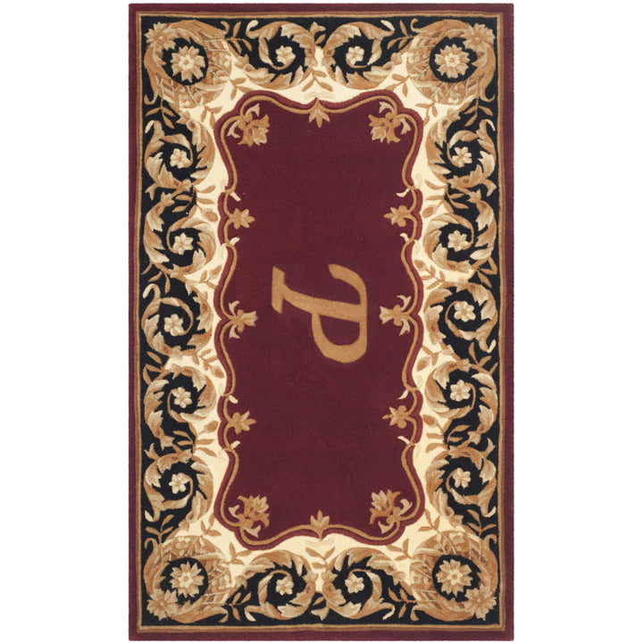 SAFAVIEH Naples NA520P Handmade Maroon / Beige Rug Image 1