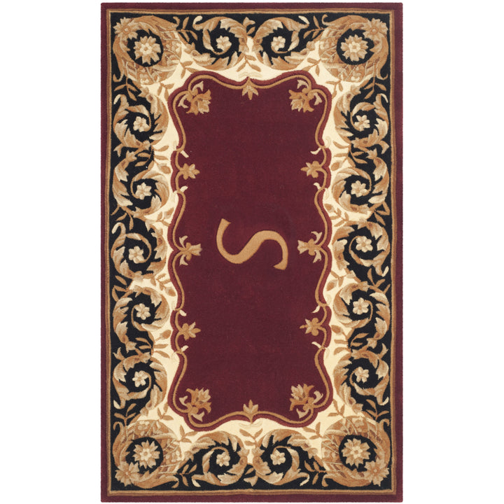 SAFAVIEH Naples NA520S Handmade Maroon / Beige Rug Image 1