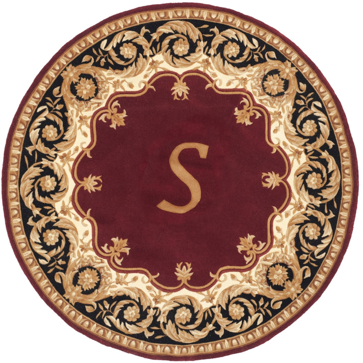 SAFAVIEH Naples NA520S Handmade Maroon / Beige Rug Image 2