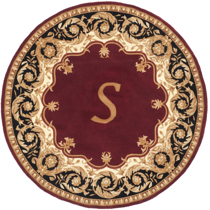 SAFAVIEH Naples NA520S Handmade Maroon / Beige Rug Image 1