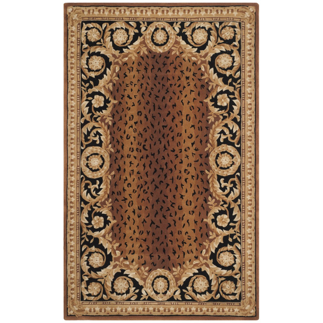 SAFAVIEH Naples NA712A Handmade Black / Gold Rug Image 7