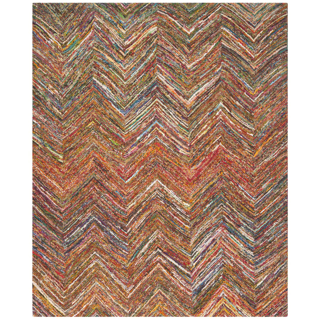 SAFAVIEH NAN141B Nantucket Red/Blue / Multi Image 1