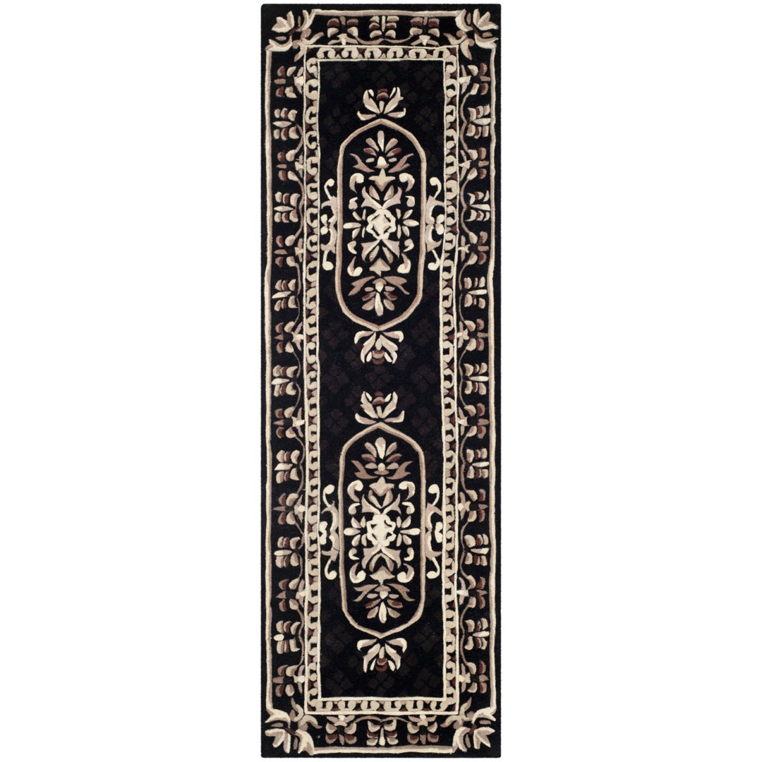 SAFAVIEH Naples Collection NA851A Handmade Black Rug Image 1